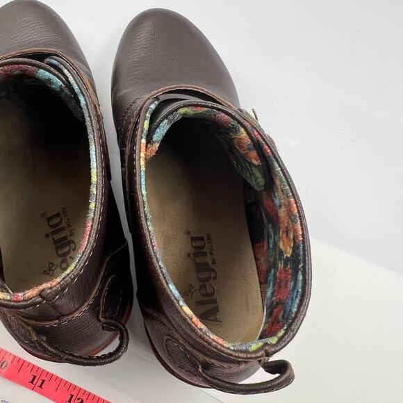 Alegria Espresso Symone Boots SYM-8104 Slip On Clogs Booties Women's UK 38 US 8 - Picture 9 of 14